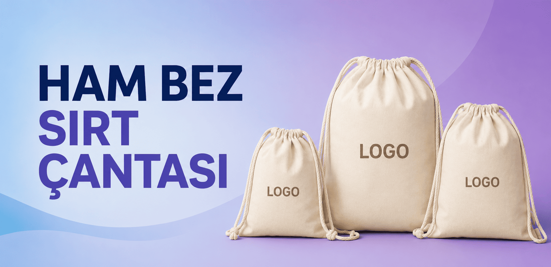 Ham bez sırt çantası